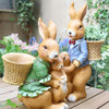 Cartoon Rabbit Flower Pot Cute Sculpture Garden Ornaments